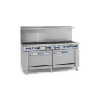 image of Imperial IR-12-C 72" Gas Restaurant Range w/ (12) Open Burners, (1) Standard Oven, (1) Convection Oven, 449.000 BTU 