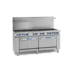 image of Imperial IR-12-CC 72" Gas Restaurant Range w/ (12) Open Burners, (2) Convection Ovens, 444.000 BTU