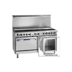 image of Imperial IR-12-SU-XB 72" Gas Restaurant Range, (12) Open Burners w/ (6) Step-Up, (1) Standard Oven, (1) Cabinet Base, 419.000 BTU