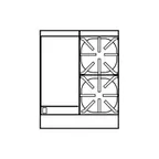 image of Imperial IR-2-G12-XB 24" Gas Restaurant Range