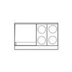 image of Imperial IR-4-G24T-E-C-XB Pro Series Restaurant Range, Electric, 48"