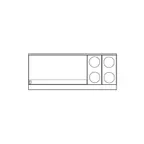 image of Imperial IR-4-G48T-E-CC Pro Series Restaurant Range, Electric, 72"