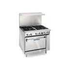 image of Imperial IR-4-S18 36" Gas Restaurant Range w/ (4) Wide Open Burners, (1) Standard Oven, 163.000 BTU