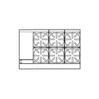 image of Imperial IR-6-G12-C-XB 48" Gas Restaurant Range w/ (6) Open Burners, 12" Griddle, (1) Convection Oven, (1) Cabinet Base, 242.000 BTU 