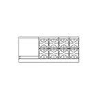 image of Imperial IR-8-G24-C-XB 72" Gas Restaurant Range