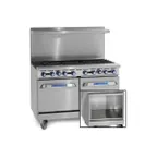 image of Imperial IR-8-XB 48" Gas Restaurant Range w/ (8) Open Burners, (1) Standard Oven, (1) Cabinet Base, 291.000 BTU