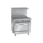 image of Imperial IR-G36 36" Gas Restaurant Range w/ 36" Full Griddle, (1) Standard Oven, 95.000 BTU