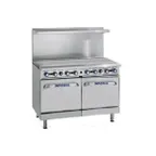image of Imperial IR-G48 48" Gas Restaurant Range w/ 48" Full Griddle, (2) Space Saver Ovens, 134.000 BTU