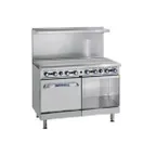image of Imperial IR-G48-XB 48" Gas Restaurant Range w/ 48" Full Griddle, (1) Standard Oven, (1) Cabinet Base, 115.000 BTU