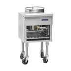 image of Imperial ISP-J-W-16 Gas Wok Range w/ (1) Jet Burner (Bowl), Mandarin Style, 16" Wok Ring, Knee "L" Lever, 125.000 BTU