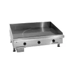 image of Imperial ITG-48-E 48" Countertop Electric Griddle with 48" x 24" Surface, Thermostatic, 1/2" Thickness, 208/240/480v