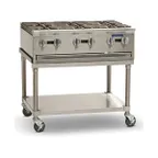 image of Imperial PSH424 24" Countertop Gas Hotplate with (4) Burners, Manual Controls, 128.000 BTU