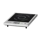 image of Adcraft IND-A120V Single-Burner Countertop Induction Cooker w/ Ceramic Glass Top, Slim Design