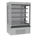 image of Infrico IAG-ML12PIM1 53" Stainless Steel Vertical Open Air Cooler Merchandiser, Self Contained