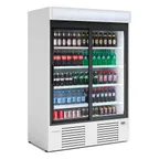 image of Infrico USA IMD-ERC130 Bottle Cooler, 46 cu ft, 54.5"W×31.68"D×79"H, Steel, 3/4 HP, LED, R290
