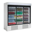 image of Infrico USA IMD-ERC200 Bottle Cooler 71.7 cu ft 82"W×31"D×79"H 3 Sliding Doors 8‑Shelf LED 1 HP R290