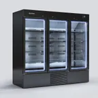 image of Infrico USA IMD-ERC200PH Bottle Cooler, 63 cu ft, Black, 81-96", 1 HP Bottom Compressor, LED Control