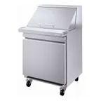 image of Infrico USA IRT-UC27PMT 27" Mega Top Sandwich/Salad Prep Table w/ 1 Door, 9 Pans