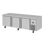 image of Infrico USA IUC-MR93 93" 3-Section Worktop Refrigerator w/ 3 Door, 27 cu. ft.