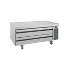 image of Infrico USA IUC-MSG52 53" 2 Drawers Refrigerated Chef Base w/ Marine Edge, 9.9 cu. ft.
