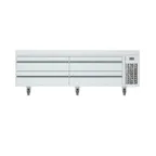 image of Infrico USA IUC-MSG72 72" 4 Drawers Refrigerated Chef Base w/ Marine Edge, 14.3 cu. ft.