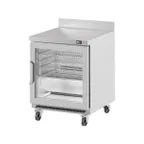 image of Infrico USA IUC-UC36RWCR 36" 1-Section Worktop Refrigerator w/ 1 Glass Door, 11 cu. ft.