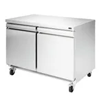 image of Infrico USA IUC-UC48F 48" 2-Section Undercounter Freezer w/ 2 Doors, 14 cu. ft.
