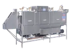 image of Insinger TRAC 878 RPW Conveyor Dishwasher, 870 trays/hr High‑Temp, Stainless Steel Triple‑Tank