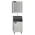 image of Ice-O-Matic MFI0500A/B42PS/KBT24 Air Cooled Flake 540 lb Ice Machine with Bin, 351 lb Storage