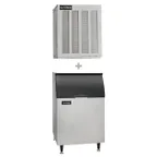 image of Ice-O-Matic MFI0500A/B55PS/KBT19 Air Cooled Flake 540 lb Ice Machine with Bin, 510 lb Storage