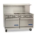 image of Imperial IR-6-G24-CC 60" Gas Restaurant Range w/ (6) Open Burners, 24" Griddle, (2) Convection Ovens, 292.000 BTU