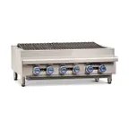image of Imperial IRB-36 36" Countertop Gas Radiant Charbroiler w/ (6) Burners, 90.000 BTU