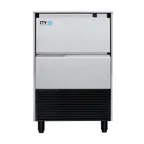 image of ITV GALA NG 135 Ice Maker with Bin, 44 lbs, Thimble Cubes, 121 lbs/Day