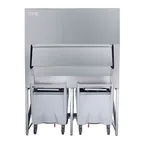 image of ITV Ice Makers SCD-1800 60" Ice Storage Bin with Transport Cart, 1790 lb