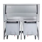 image of ITV Ice Makers SCD-900 60" Ice Storage Bin with Transport Cart, 911 lb