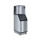 image of Manitowoc IYT0620A/D420 Air Cooled Half Cube 575 lb Ice Machine with Bin, 383 lb Storage