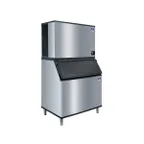 image of Manitowoc IYT1500W/D970 Water Cooled Half Cube 1725 lb Ice Machine with Bin, 882 lb Storage