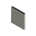 image of Jade DR-12 12" x 36" Stainless Steel Titan Backguard Flue Riser without Shelves