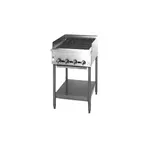 image of Jade JB-24-F 24" Floor Gas Radiant Charbroiler w/ (4) Burners, Open Stand, 60.000 BTU
