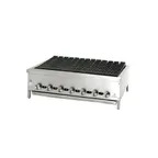 image of Jade JB-42 42" Countertop Gas Radiant Charbroiler w/ (7) Burners, 105.000 BTU