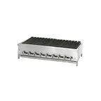 image of Jade JB-54 54" Countertop Gas Radiant Charbroiler w/ (9) Burners, 135.000 BTU