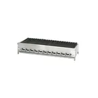 image of Jade JB-72 72" Countertop Gas Radiant Charbroiler w/ (12) Burners, 180.000 BTU