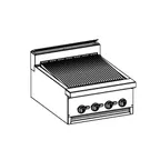 image of Jade JBR-36B-M 36" Restaurant  Gas Range w/ 36" Charbroiler, Modular, 90.000 BTU