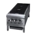 image of Jade JHP-312 12" Countertop Gas Hotplate with (3) Burners, Manual Controls, 45.000 BTU