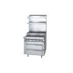 image of Jade JMRHE-3-3 36" Gas Heavy Duty Range, (6) Open Burners w/ (3) Step-Up, Modular & Open Legs Base, 180.000 BTU