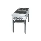 image of Jade JSP-240 36" Gas Stock Pot Range w/ (2) Three Ring Burners, Front to Back Design, Manual Controls, 240.000 BTU