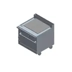 image of Jade JTRH-30IP-30C 30" Gas Heavy Duty Range w/ 30" Full Plancha Griddle, Convection Oven, 47.500 BTU
