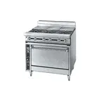 image of Jade JTRH-3ST-36C 36"Gas Heavy Duty Range w/ (3) Open Burners, (3) Hot tops, Convection Oven, 165.000 BTU