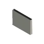 image of Jade R-12-BIST 12" x 24" Stainless Steel Bistro Backguard Flue Riser without Shelves