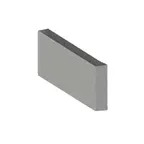 image of Jade SR-36-BIST 36" x 12" Stainless Steel Bistro Backguard Flue Riser without Shelves